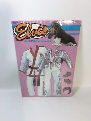 NEW SEALED 1996 Early Elvis Mix 'N' Match Magnetic Paper Doll Jumpsuits Dog • $10