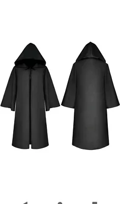 Hooded Gothic Cloak Capes Medieval Witchcraft Robe Costume Fancy Dress • $18.65