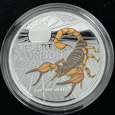 2023 RAM Australia Mint $5 Five Dollar Desert Scorpion Coloured 1oz Silver Coin • $269