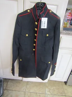 Usmc Coat Jacket Dress Blues Size 35 Long 35l Brand New Marine Corps • $49.99