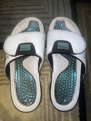 Jordan Hydro Slides Retro 11 Easters Mens Size 10 White Slippers • $25
