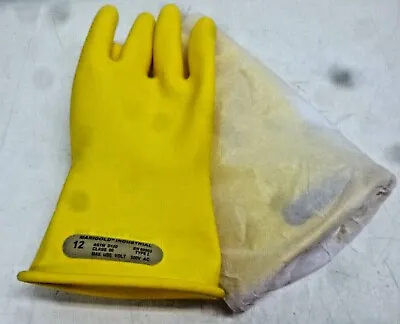 NEW!! MARIGOLD Yellow Electrical Gloves 00 Class Size 12 CLASS 00 Y 11 • $20