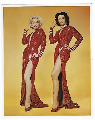 Marilyn Monroe 8 X 10 Colour Photo Print Jane Russell Gentlemen Prefer Blondes • £3.50
