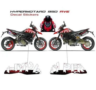 $135.82 • Buy Stickers Replica Rve For Fairings Side - Ducati Hypermotard 950