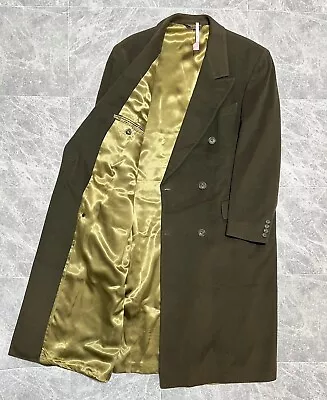 BURBERRY Vintage 100%Pure Cashmere Double Breasted Chesterfield Long Coat Size40 • $420