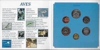 Cabo Verde (cape Verde) 6 Coin Set 1994 Bu  1$00 Escudo 1994 Tartaruga 5$00 Escu • $29.99