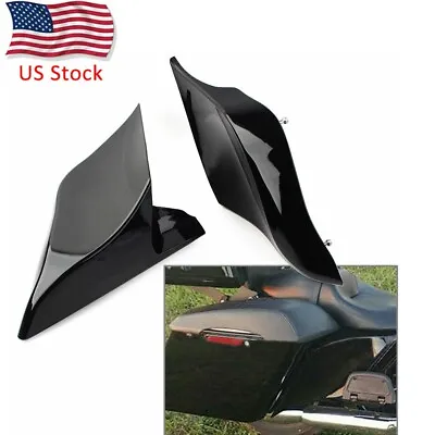 For Harley Street Road Glide 2009-2013 Vivid Black Stretched Extended Side Cover • $120.56