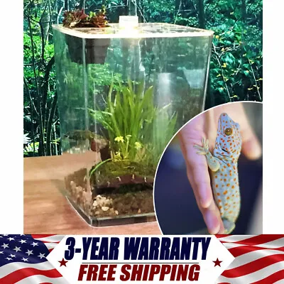 Large Acrylic Reptile Terrarium Gecko Lizard Spider Vivarium Enclosure Tank • $31.35