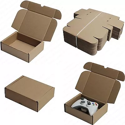 Shipping Storage Boxes Postal Mailing Gift Packet Small Parcel Natural Cardboard • £5.49