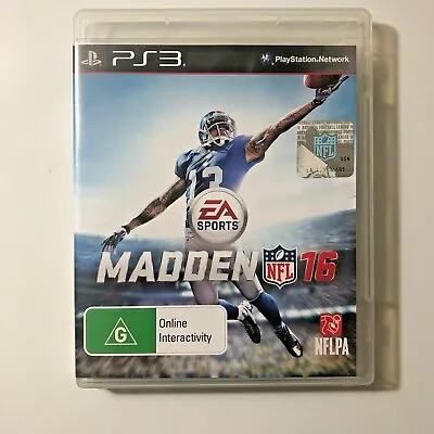 Madden NFL 16 - Sony PlayStation 3 PS3 Game • $17.93