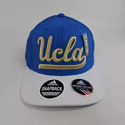 Men's Adidas Climalite UCLA Bruins Blue/White Offical Sideline Snapback Hat Cap • $24.99