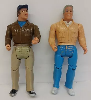 2 X Vintage 1983 Galoob The A Team Figures Murdock & Hannibal Retro 80s • £11.99