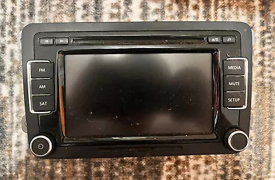 2010-15 VW Touch Screen AM FM Radio 6 Disc Changer MP3 CD Player OEM 1K0035180 • $75