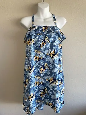 Women’s Blue With Bird Graphic Patagonia Pataloha Dress Size L Nwot • $17.49