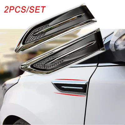 Car Side Body Trim Simulation Air Vent Flow Intake Grille Decorate Sticker Parts • $24.86