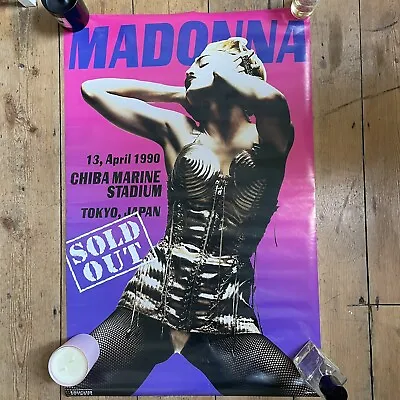 Madonna Official Poster Tokyo  Blond Ambition 24 X 36 In Confessions Celebration • £69