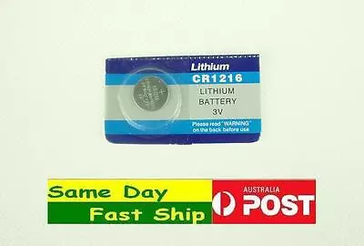 New CR1216 3 Volt Lithium Button Cell Battery • $4.39