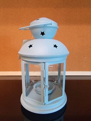 $9.99 • Buy IKEA Lantern For Tea Light Candle - Blue 8  New With Tags