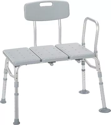 Bath Tub Chair Medical Transfer Bench Shower Seat Adjustable Backrest W/Arms US • $73.49