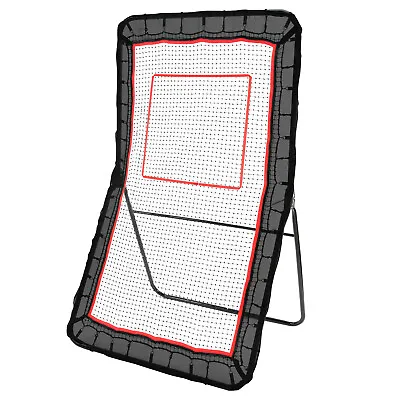 VEVOR 4x7ft Lacrosse Baseball Rebounder Softball Bounce Pinchback Net Adjustable • $89.99