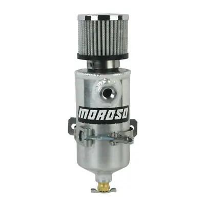 Moroso Vacuum Breather Tank 85473; Catch Can 3.125 X 11.5  Aluminum 1qt 2-Inlet • $135.34