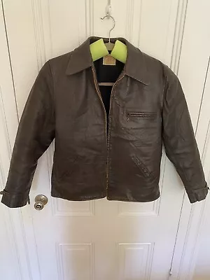 Monarch Sportswear 1950s Horsehide Jacket Size 42-44  • $445