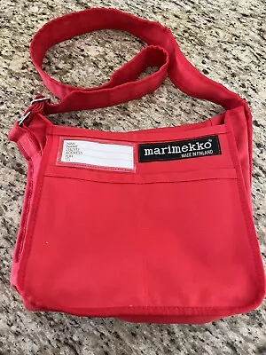 Marimekko Shoulder Bag Messenger Bag Red • $40