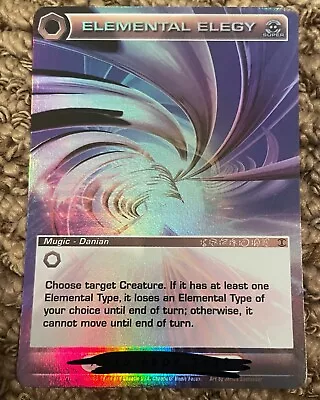 CHAOTIC SUPER FOIL CARD MUGIC ELEMENTAL ELEGY Danian Unused Code • $10