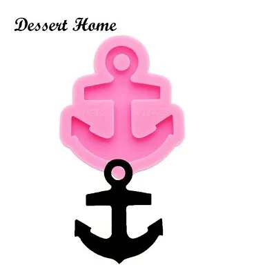 $5.62 • Buy Plain Anchor Resin Molds Shiny Glossy Silicone Mold Jewelry Keychain Decoration 