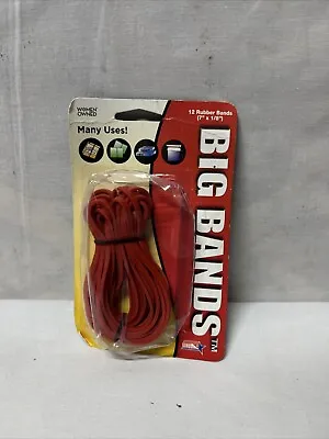 Alliance Big Bands Rubber Bands Size 117b 0.06  Gauge Red 12/pack 00700 • $5.99