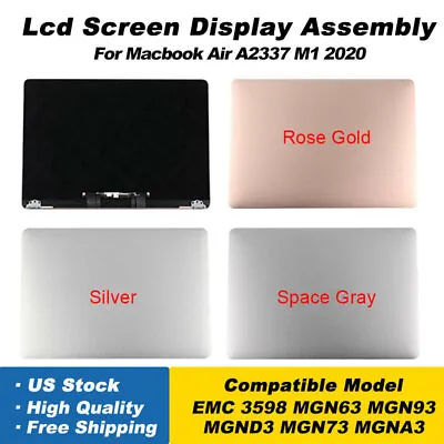 $184.99 • Buy LCD Screen Display Assembly For MacBook Air 13  A2337 M1 2020 EMC 3598 MGND3LL/A