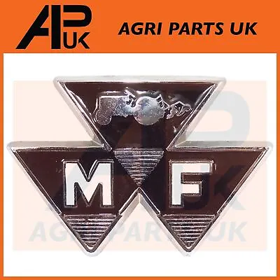 Front Nose Bonnet Badge Emblem Aluminium For Massey Ferguson 35 35X FE35 Tractor • £24.95