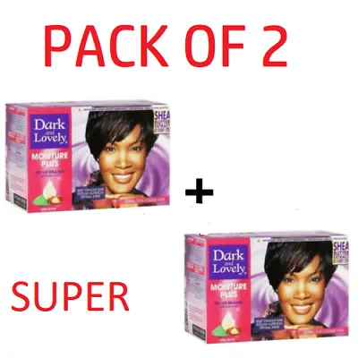 2 X Dark And Lovely No-lye Hair Relaxer Kit-super-twin Pack-fast Uk Post!!! • £16.95