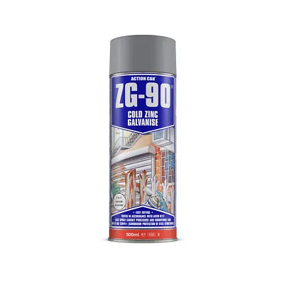 Action Can ZG-90 Silver Anti Rust Cold Zinc Galvanising Colour Paint  500ml • £12.99