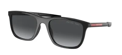$319.42 • Buy PRADA Sport 10WS 54 1AB06G Black Sunglasses Lenses Grey Polarized Glasses