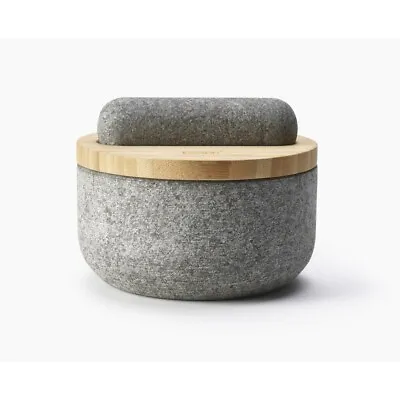 $69.99 • Buy Joseph Joseph Dash Granite Pestle & Mortar With Bamboo Lid Brand New