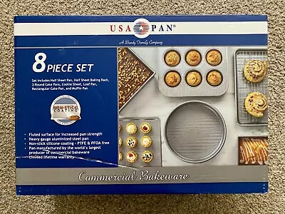 USA Pan Commercial Bakeware 8 Piece Set - Unused In Original Box (MSRP: $180) • $99.69