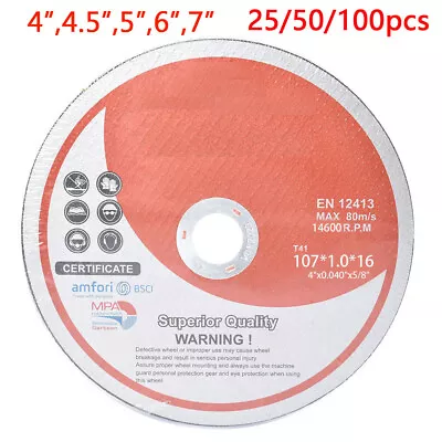 Cut Off Wheel - Metal & Stainless Steel Thin Cutting Discs 4 4.5 5 6 7  • $34.36