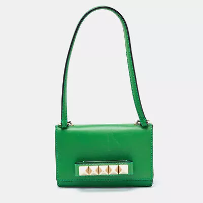 Valentino Green Leather Va Va Voom Pochette Bag • $273