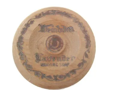 Vintage Wooden Shaving Soap Dish Mug Pot Bowl Lid Unfinished Wembdon Lavender • $0.99