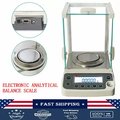 0.0001g 0.1mg Analytical Balance Lab Digital Precision Scale 110V W/AC Adapter • $267.90