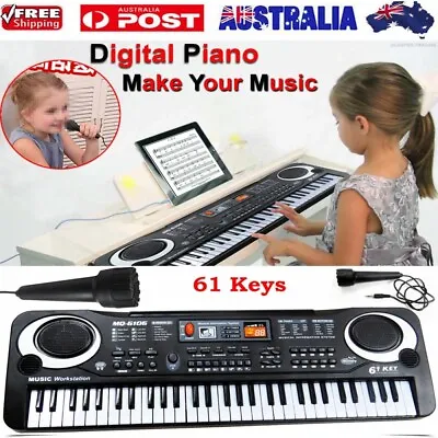 61 Key Digital Music Electronic Keyboard USB Electric Piano Musical Instrument • $25.99