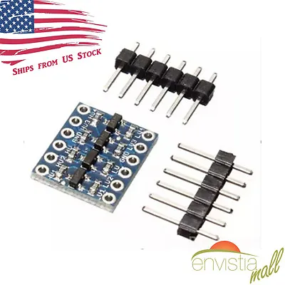 IIC I2C 4-Channel Bi-Directional 5V To 3.3V Logic Level Converter Module US Stk • $5.29