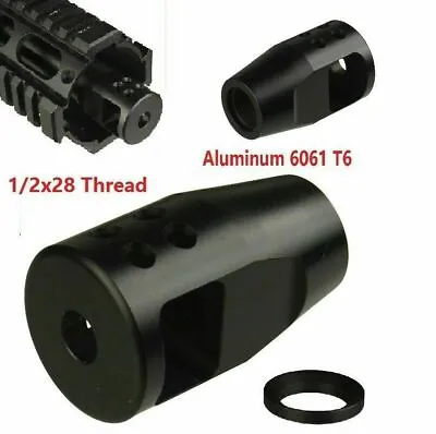 US! Ultra-Lite Low Concussion 1/2x28 Muzzle Brake Compensator For .223/5.56/.22 • $23.18