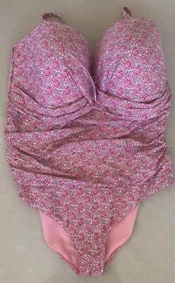 M&S Marks & Spencer Swimsuit In Pink Mix Size 22 BRAND NEW • £19.99