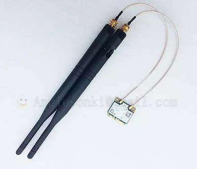 2.4GHz/5G 6dBi Omni Wifi Antenna RP-SMA Male + Pigtail For Wlan Mini Pc U.FL/IPX • $7.99