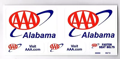 AAA Alabama Vehicle Decal Stickers Set Of 5 Date 2013 • $12.95