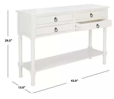 Safavieh 4 Drawer Console Table Reduced Price 2172723213 CNS5728D • $137