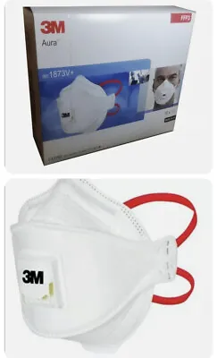 3M Aura Particulate Respirator Mask FFP3 1873V+ 1x Mask Sealed • £2.99