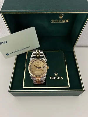 Rolex Oyster Perpetual Date 15223 34MM Steel & 18K Yellow Gold Box And Papers • $4000